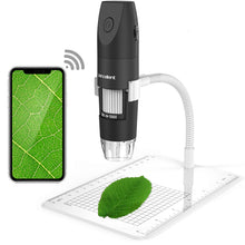 Carica l'immagine nel visualizzatore di Gallery, SKYBASIC Microscopio Digitale WiFi, Tascabile Fotocamera USB Nero