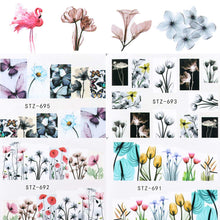 Carica l'immagine nel visualizzatore di Gallery, Adesivi Floreali per Nail Art, Kapmore 24PCS Decalcomanie Fai M, Multicolor - Ilgrandebazar