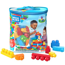 Carica l'immagine nel visualizzatore di Gallery, Mega- Sacca Ecologica Blocchi da Costruzione, Giocattolo per Bambini 1+ Anni, Multicolore, 60 Pezzi, DCH55