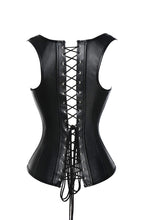 Carica l'immagine nel visualizzatore di Gallery, COMFREE Bustino Donna Gotico Vintage Similpelle Cincher Osso M, Nero - Ilgrandebazar