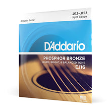 Carica l'immagine nel visualizzatore di Gallery, D'Addario EJ16 Set Corde Acustica EJ Phosphor BRZ RND WND - Ilgrandebazar