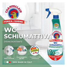 Carica l'immagine nel visualizzatore di Gallery, Chanteclair - WC Schiumattiva Disincrostante, Pulisce e Igienizza, Funziona anche Sottosopra, Forza&amp;Igiene - 625 ml