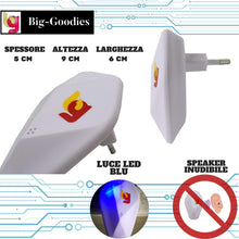 Carica l'immagine nel visualizzatore di Gallery, Bg Repellente Ultrasuoni Interno Ed Esterno. Scaccia bianco - Ilgrandebazar