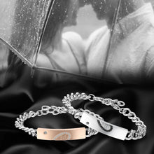 Carica l'immagine nel visualizzatore di Gallery, Flongo Mosaico Zircone Acciaio Braccialetti Coppia Uomo Donna Completo - Ilgrandebazar