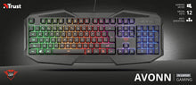 Carica l'immagine nel visualizzatore di Gallery, Trust Gaming GXT 830-RW Avonn Tastiera da Gioco Illuminata, Nero [Layout Italiano]