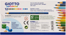 Carica l'immagine nel visualizzatore di Gallery, Giotto Cf12Pastelli Giotto Supermina