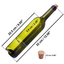 Carica l'immagine nel visualizzatore di Gallery, Vaso Vetro Bottiglia di Vino (3Pz) Vasi Moderni da Interno 22,5 x 5,8cm -... - Ilgrandebazar