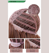 Carica l'immagine nel visualizzatore di Gallery, LEMEIZ Parrucca con frangetta Ombre Sandy Blonde