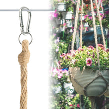 Carica l'immagine nel visualizzatore di Gallery, JamBer 6 Pezzi Macrame Plant Hanger Fatto a Mano Appeso Corda di Cotone... - Ilgrandebazar