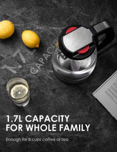 Carica l'immagine nel visualizzatore di Gallery, Bollitore Elettrico in Vetro Aicok 1.7L d'acqua 8-cup, Nero - Ilgrandebazar