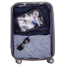 Carica l'immagine nel visualizzatore di Gallery, MOCOCITO 2PC Borsa da Toilette Viaggio Trasparente Approvata Nero [22x10x5cm] - Ilgrandebazar