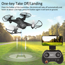 Carica l'immagine nel visualizzatore di Gallery, tech rc Mini Drone con HD Telecamera Due Batterie Funzione di... - Ilgrandebazar