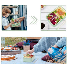 Carica l'immagine nel visualizzatore di Gallery, LAKIND Lunch Box, Porta Pranzo, 1400ml Kids Bento Box con 3 Scomparti e Verde - Ilgrandebazar