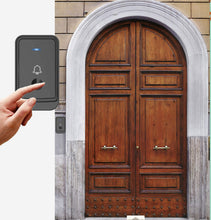 Carica l'immagine nel visualizzatore di Gallery, Dilusi Campanelli Wireless,Campanello 1 Trasmettitore + 1 Ricevitori, Nero - Ilgrandebazar