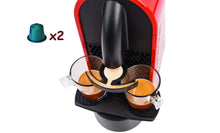 Carica l'immagine nel visualizzatore di Gallery, 1 Capsula 2 Caffè. Risparmia le tue capsule di caffè Nespresso. 2xCAP, Rosso - Ilgrandebazar