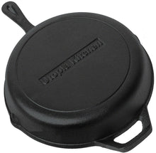 Carica l'immagine nel visualizzatore di Gallery, Ghisa Padella Rotonda con Manico 30.5 cm - di (12 Inches), Nero - Ilgrandebazar