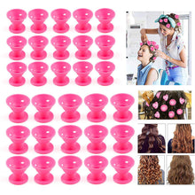 Carica l'immagine nel visualizzatore di Gallery, ZWOOS 30 Pcs Bigodini Silicone, Arricciacapelli, Senza Sforzo e Rosa