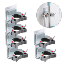 Carica l'immagine nel visualizzatore di Gallery, Mop Holder Autoadesivo Scopa Titolare Parete Montato Clip per Bagno o...