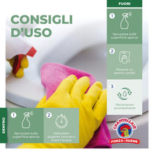 Carica l'immagine nel visualizzatore di Gallery, Chanteclair - WC Schiumattiva Disincrostante, Pulisce e Igienizza, Funziona anche Sottosopra, Forza&amp;Igiene - 625 ml