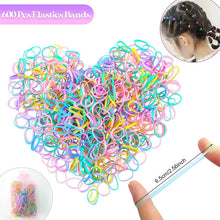 Carica l'immagine nel visualizzatore di Gallery, Hanyousheng Elastici Capelli, Elastici Capelli Bambina, Accessori Capelli Bambina, 650 Pezzi Elastici Colorati per Bambini, Adatto per Bambini, Ragazze