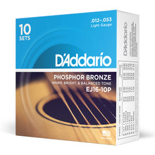 Carica l'immagine nel visualizzatore di Gallery, D'Addario EJ16 Set Corde Acustica EJ Phosphor BRZ RND WND - Ilgrandebazar