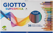 Carica l'immagine nel visualizzatore di Gallery, Giotto Supermina 36 pastelli a colori, assortiti, 36 Pezzi