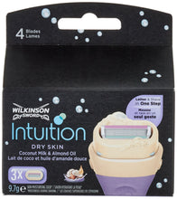 Carica l'immagine nel visualizzatore di Gallery, Wilkinson Sword - RICARICHE INTUITION DRY SKIN - Pack 3 lame per donna