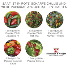 Carica l'immagine nel visualizzatore di Gallery, Rosso Peperoncino &amp; Dolce Pepe Seme Crescita Kit Scatola Regalo Peperoncino... - Ilgrandebazar