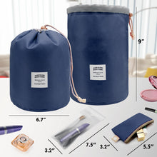 Carica l'immagine nel visualizzatore di Gallery, Mermaid Cosmetici Borsa da Viaggio Beauty Case Portatile blu - Ilgrandebazar
