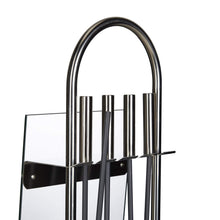Carica l'immagine nel visualizzatore di Gallery, Relaxdays 10022294 Accessori Camino, Set 5 Pezzi, Porta Attrezzi, Argento