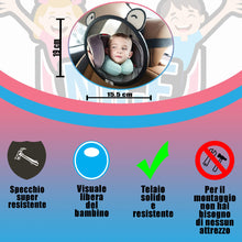 Carica l'immagine nel visualizzatore di Gallery, Specchietto Retrovisore Bambini|Specchio Auto... - Ilgrandebazar