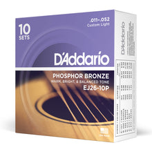 Carica l'immagine nel visualizzatore di Gallery, D'Addario EJ16 Set Corde Acustica EJ Phosphor BRZ RND WND - Ilgrandebazar