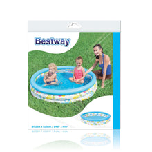 Carica l'immagine nel visualizzatore di Gallery, Bestway 51009 - Piscina Ocean Life 3 Anelli 40 x 10 Inch, Multicolore