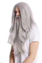 Carica l'immagine nel visualizzatore di Gallery, WIG ME UP ® - PW0210-ZA68E Parrucca &amp; Barba Halloween Carnevale Lunga... - Ilgrandebazar