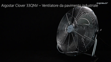 Carica l'immagine nel visualizzatore di Gallery, Aigostar Clover 33QNV - Ventilatore da Pavimento 110 W，Cromato. Testa 45cm