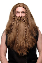 Carica l'immagine nel visualizzatore di Gallery, Wig Me Up - Parrucca E Barba, Intrecciata, Da Uomo, Carnevale,Barbaro,... - Ilgrandebazar