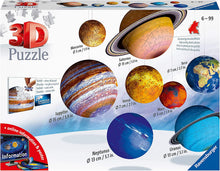 Carica l'immagine nel visualizzatore di Gallery, Ravensburger 11668 Puzzle 3D, Sistema Solare, 540 Pezzi, 8 pianeti, Età Raccomandata 6+, Puzzle Ravensburger Alta Qualità Single