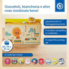 Carica l'immagine nel visualizzatore di Gallery, Bieco, Contenitore Porta Giochi, Scatole Portaoggetti, Baule Cesta per Bambini, Gelb
