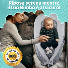 Carica l'immagine nel visualizzatore di Gallery, AlmaLuna | Riduttore Lettino Neonato - Riduttore Culla - 100% Cotone - Nido Da Viaggio - Lavabile In Lavatrice - Cuscino Sfoderabile