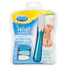 Carica l'immagine nel visualizzatore di Gallery, Scholl Velvet Smooth Kit Elettronico per la Cura delle Unghie, Manicure e Blu - Ilgrandebazar