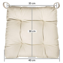 Carica l'immagine nel visualizzatore di Gallery, sleepling 190200 Set di 4 Cuscini per Sedia I Cuscino da 4, beige