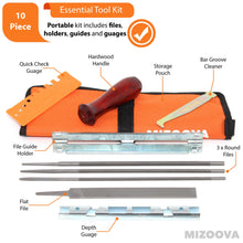 Carica l'immagine nel visualizzatore di Gallery, MIZOOVA Affilatore per Motosega Kit Professionale 10 Pezzi Affilatura... - Ilgrandebazar