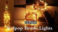 Carica l'immagine nel visualizzatore di Gallery, (12 pezzi) Luci per Bottiglia, kolpop Tappi LED a Batteria Bianco Caldo - Ilgrandebazar