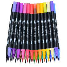 Carica l'immagine nel visualizzatore di Gallery, 25 Dual Brush Pen Pennarelli Punta Fine per Disegno Doppia nero - Ilgrandebazar