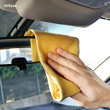 Carica l'immagine nel visualizzatore di Gallery, IDROBASE Pelle di Daino per Auto. Panno Asciugatura Auto, M [550x360 mm] - Ilgrandebazar