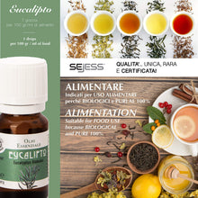 Carica l'immagine nel visualizzatore di Gallery, Olio Essenziale Biologico Alimentare Eucalipto,Olii Per Diffusori,PRODOTTO... - Ilgrandebazar