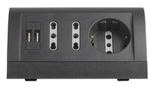 Carica l'immagine nel visualizzatore di Gallery, BTicino S3711GU Multipresa da Scrivania con Presa USB, 1.5A, Grigio Antracite - Ilgrandebazar
