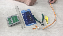 Carica l'immagine nel visualizzatore di Gallery, VCE 50 Pezzi Connettori Ethernet RJ45 Passante Cat6 Lan Plug 50P
