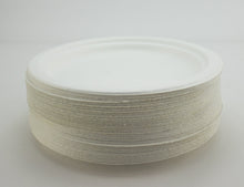 Carica l'immagine nel visualizzatore di Gallery, Piatti Super Rigidi per Bagassa Biodegradabili e Usa e Getta - 23 cm, Bianco - Ilgrandebazar