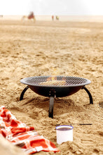 Carica l'immagine nel visualizzatore di Gallery, La Hacienda Firebowl BBQ Barbeque with Folding Legs And Carry Bag for Black - Ilgrandebazar